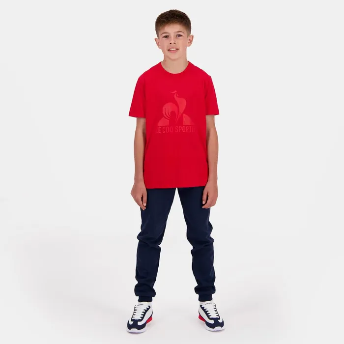 Le Coq Sportif Essentiels Tshirt Enfant Pur Rouge Kids Tshirts