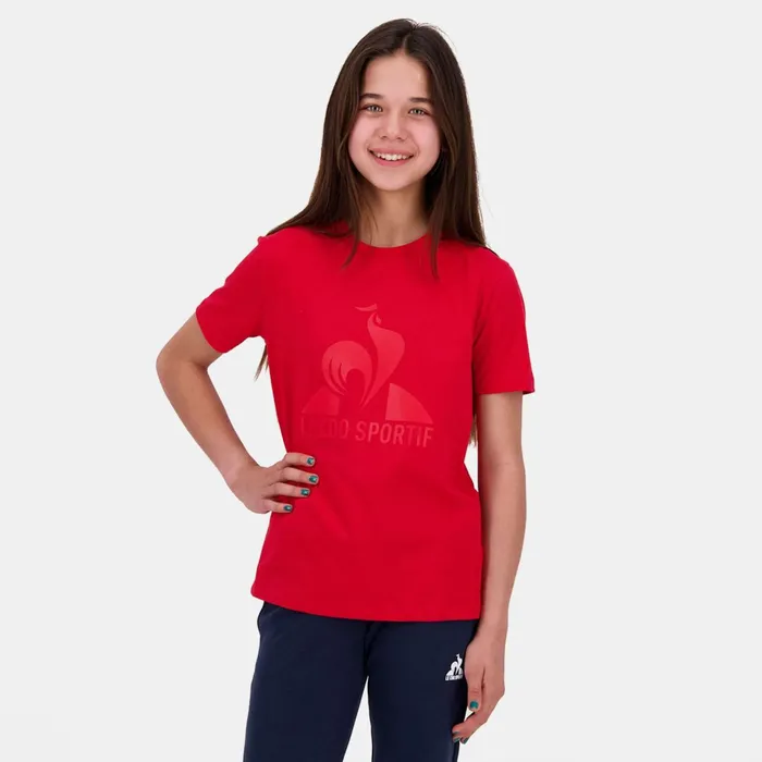 Le Coq Sportif Essentiels Tshirt Enfant Pur Rouge Kids Tshirts