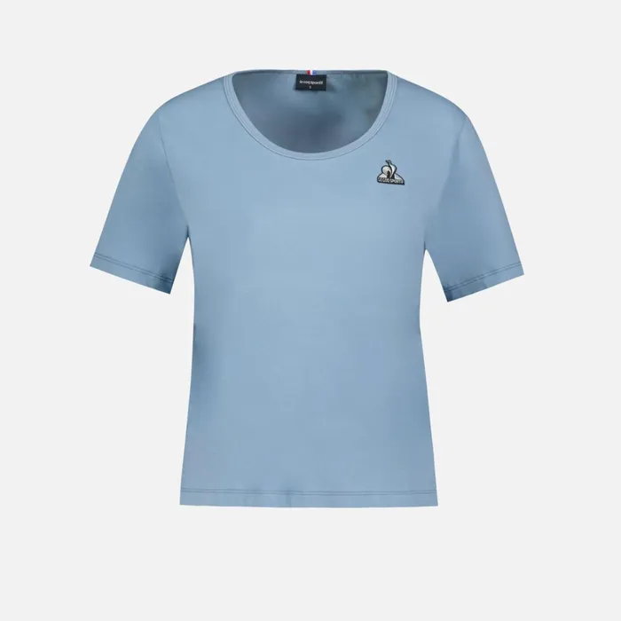 Le Coq Sportif Essentiels Tshirt Femme Faded Denim Women Tshirts Polos Shirts And Tops