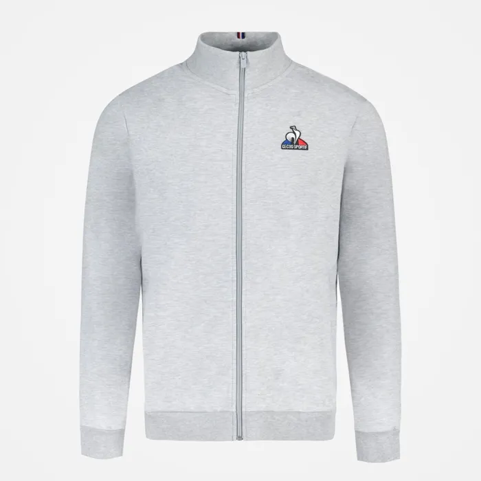 Le Coq Sportif Essentiels ZipUp Sweatshirtshirt Gris Chin Clair Men Sweatshirts