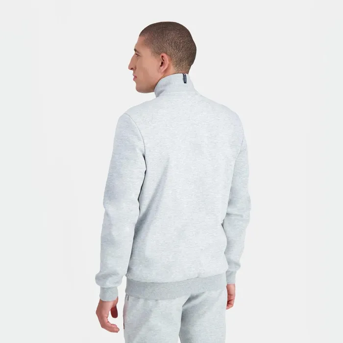 Le Coq Sportif Essentiels ZipUp Sweatshirtshirt Gris Chin Clair Men Sweatshirts