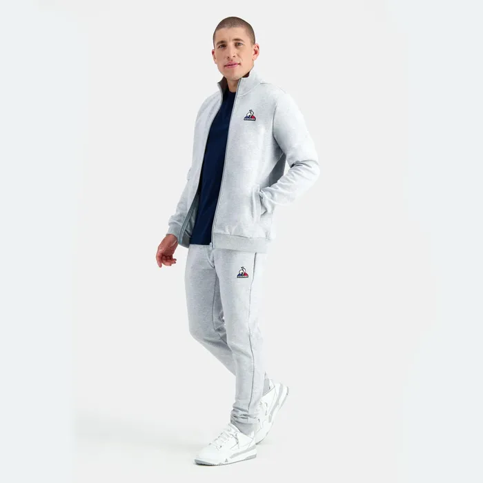 Le Coq Sportif Essentiels ZipUp Sweatshirtshirt Gris Chin Clair Men Sweatshirts