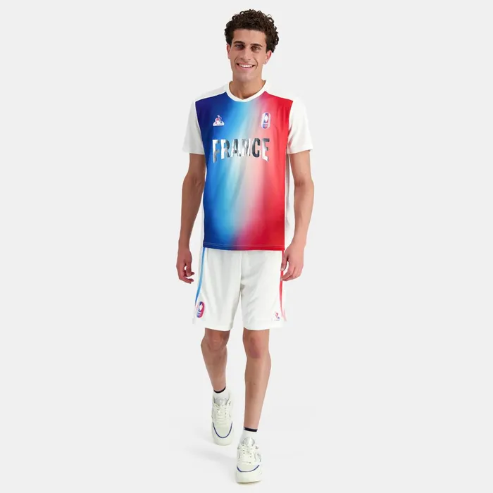 Le Coq Sportif France039s Olympic Team Shorts Marshmallow Gradiant Bbr Men Shorts Le Coq Sportif France039s Olympic Team Shorts Marshmallow Gradiant Bbr Men Shorts