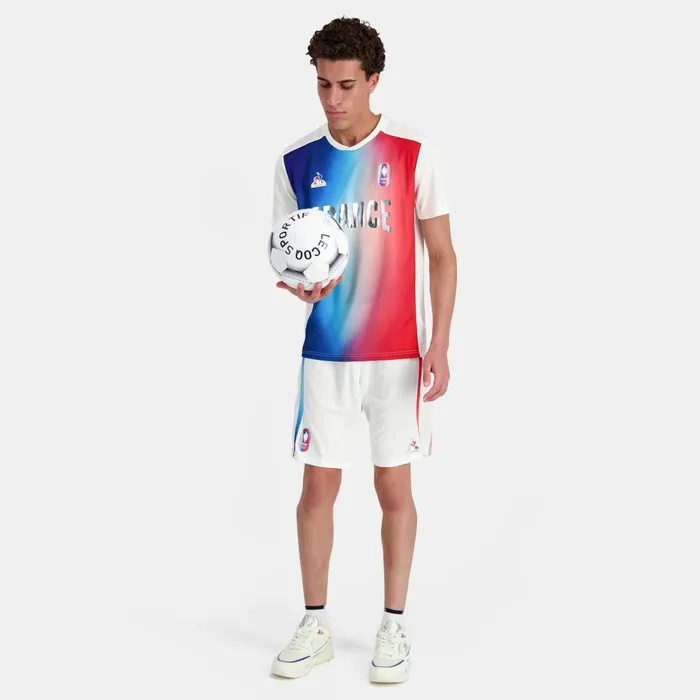 Le Coq Sportif France039s Olympic Team Shorts Marshmallow Gradiant Bbr Men Shorts Le Coq Sportif France039s Olympic Team Shorts Marshmallow Gradiant Bbr Men Shorts