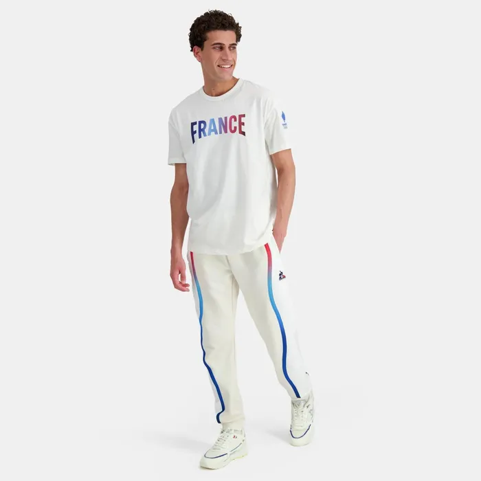 Le Coq Sportif France039s Olympic Team TShirt Marshmallow Men Tshirts And Tops