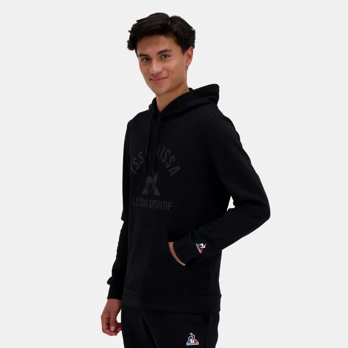 Le Coq Sportif OGC Nice Hoodie Black Men Sweatshirts