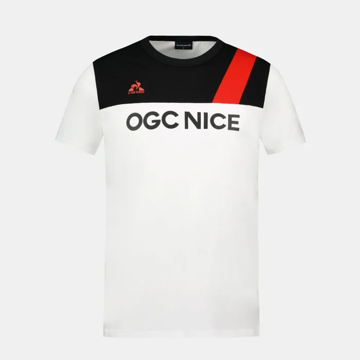 Le Coq Sportif OGC Nice TShirt New Optical White Men Tshirts And Tops