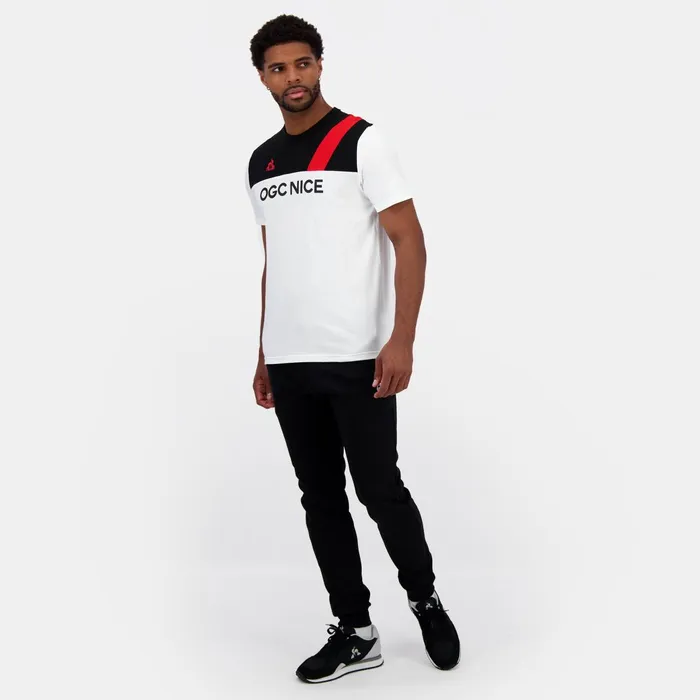 Le Coq Sportif OGC Nice TShirt New Optical White Men Tshirts And Tops