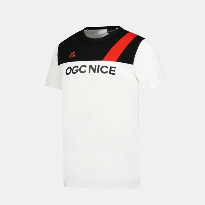 Le Coq Sportif OGC Nice TShirt New Optical White Men Tshirts And Tops