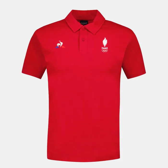 Le Coq Sportif quipe De France Olympique Polo Homme Men Polos Shirts