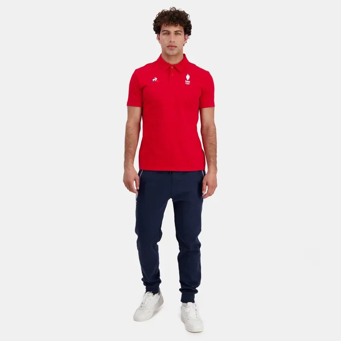 Le Coq Sportif quipe De France Olympique Polo Homme Men Polos Shirts
