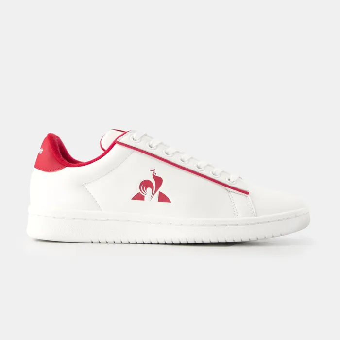 Le Coq Sportif Shoes LCS COURT CLEAN W Optical Whitecerise Women Trainers And Sneakers