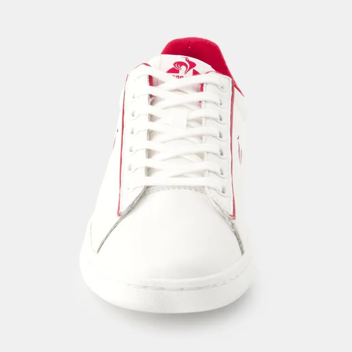 Le Coq Sportif Shoes LCS COURT CLEAN W Optical Whitecerise Women Trainers And Sneakers