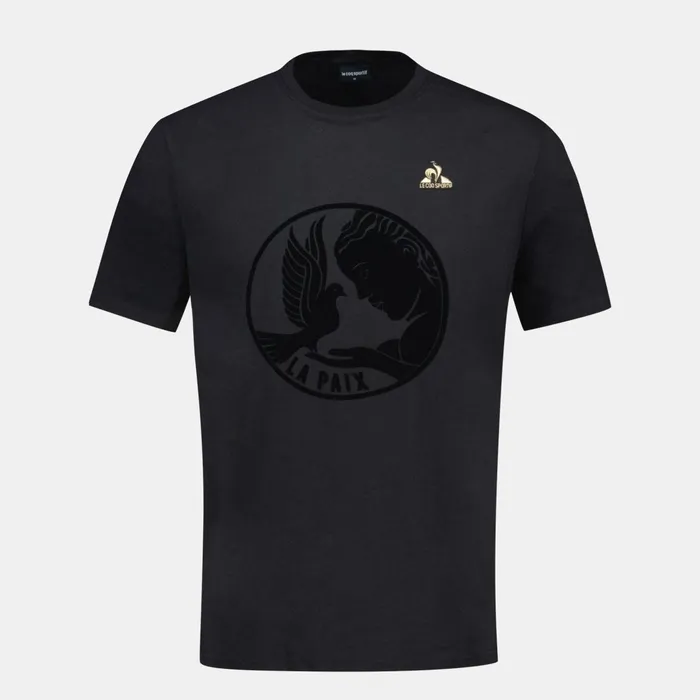Le Coq Sportif Tshirt Motif La Paix Homme Black Men Tshirts And Tops