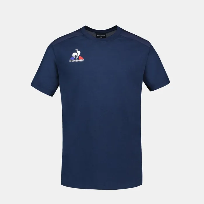 Le Coq Sportif Tennis TShirt Kids Dress Blues Kids Tshirts