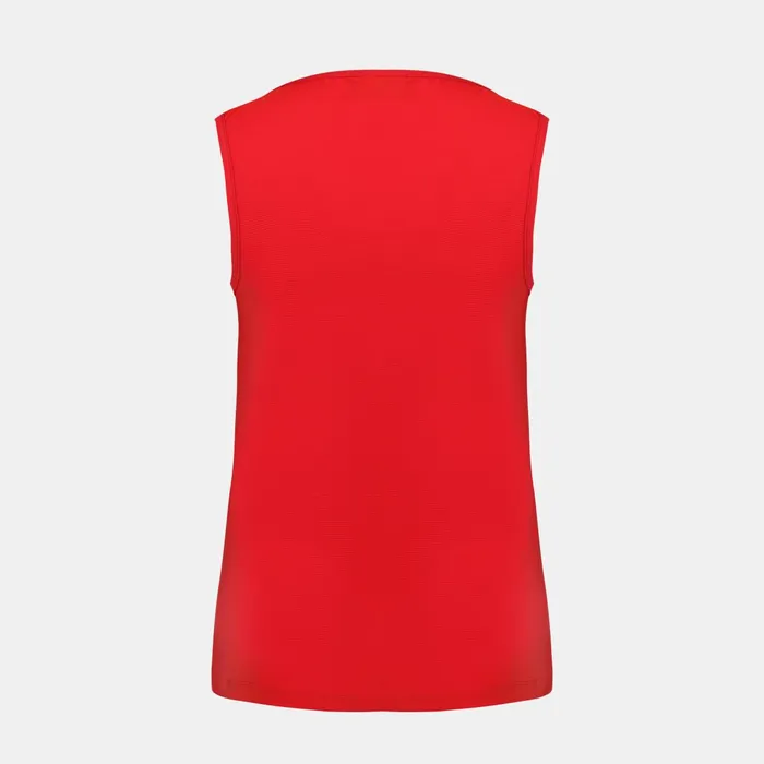 Le Coq Sportif Tennis Tank Top Pur Rouge Women Tshirts Polos Shirts And Tops