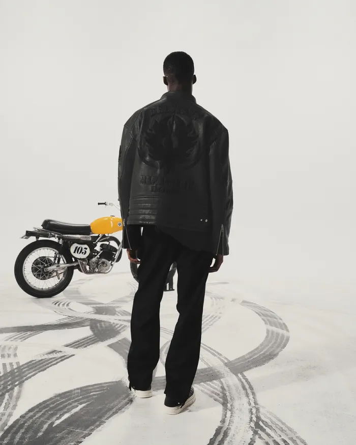 Leather Jackets Men Belstaff Belstaff X Represent Race Jacket Black Leather Jackets Men Belstaff Belstaff X Represent Race Jacket Black