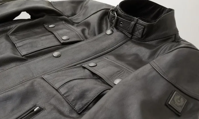Leather Jackets Men Belstaff Gangster Jacket Black