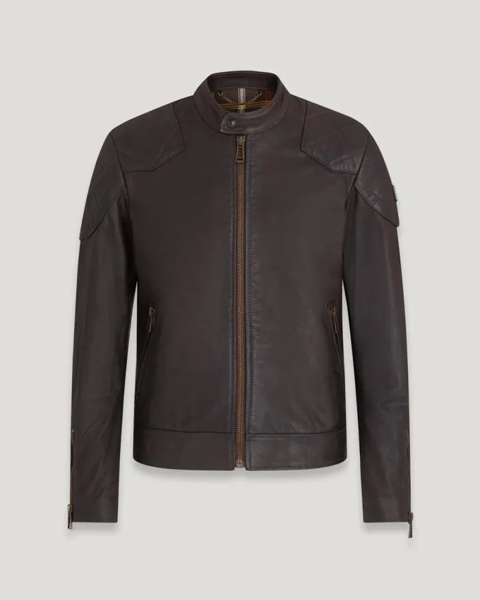 Leather Jackets Men Belstaff Legacy Outlaw Jacket Antique Brown