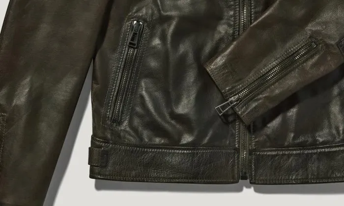 Leather Jackets Men Belstaff Legacy Outlaw Jacket Dark Belstaff Olive