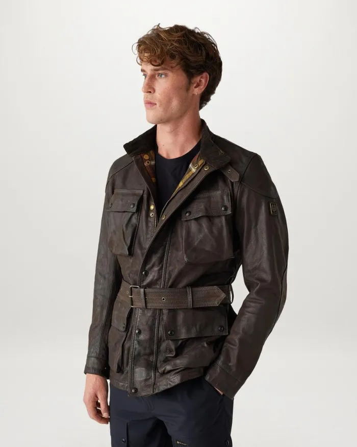 Leather Jackets Men Belstaff Legacy Trialmaster Panther Jacket Antique Brown Leather Jackets Men Belstaff Legacy Trialmaster Panther Jacket Antique Brown