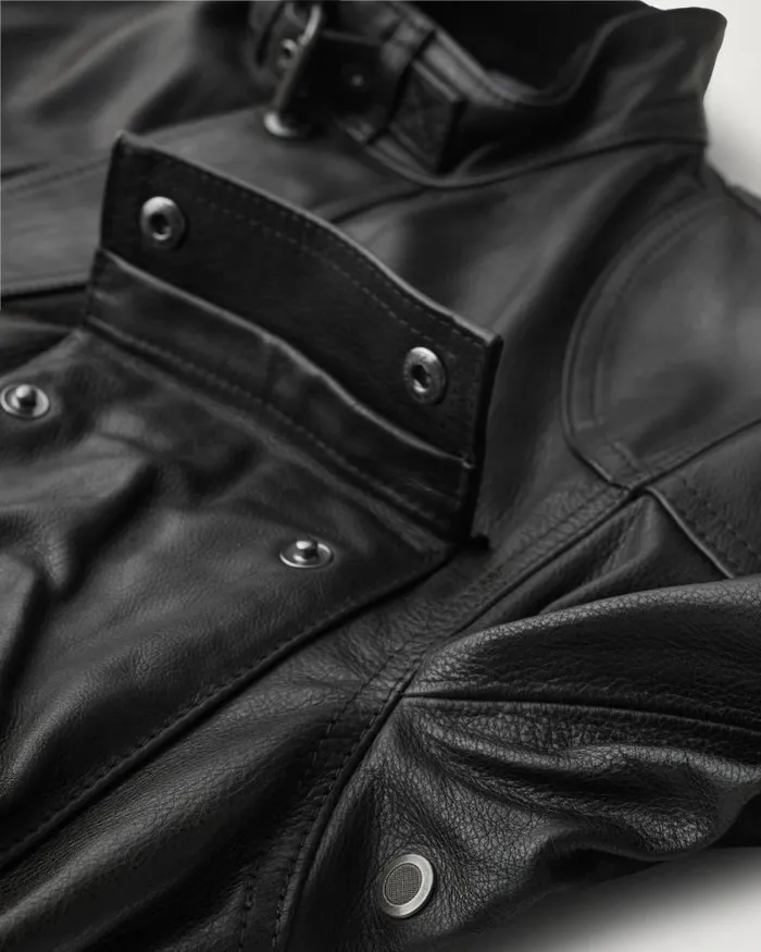 Leather Jackets Men Belstaff Trialmaster Panther Jacket Black