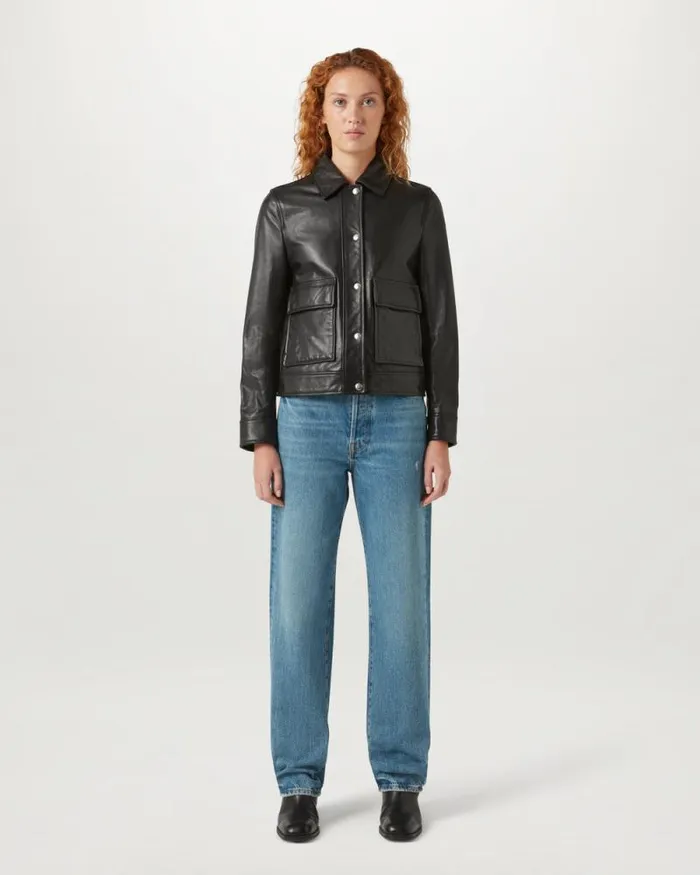Leather Jackets Women Belstaff Briar Bomber Black Leather Jackets Women Belstaff Briar Bomber Black