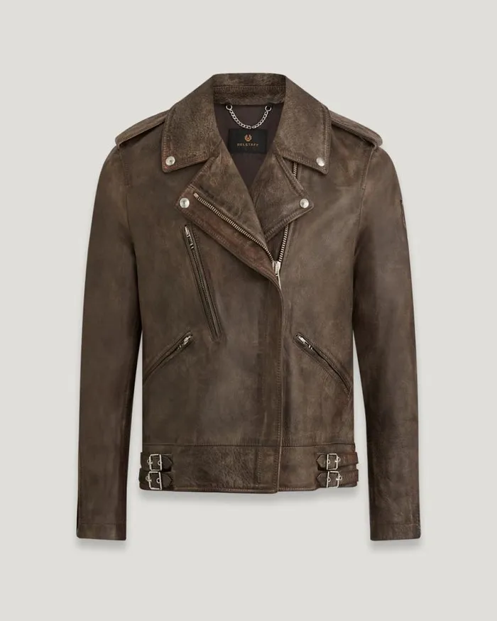 Leather Jackets Women Belstaff Ferrous Jacket Burnt Oak