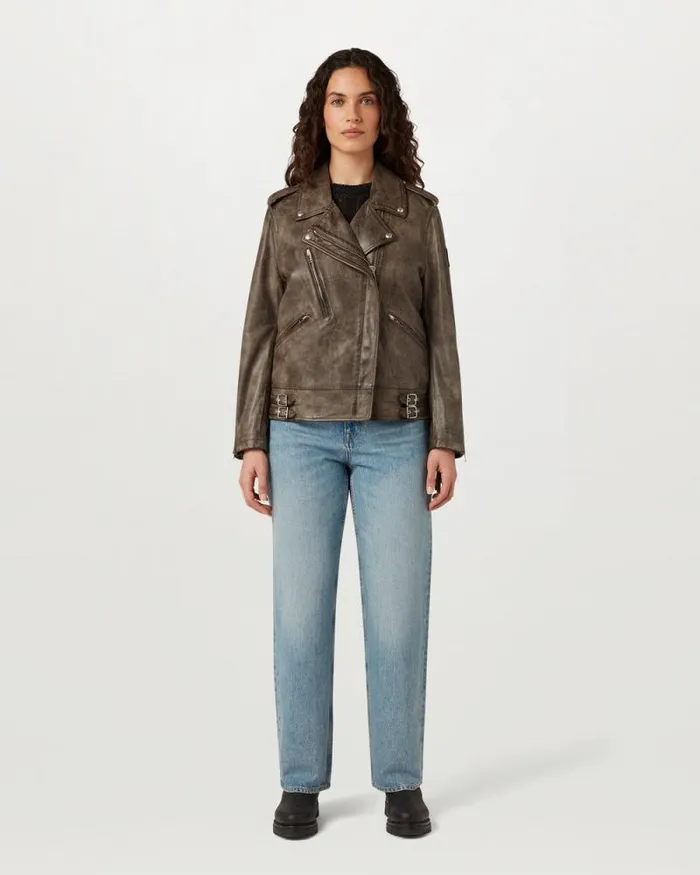 Leather Jackets Women Belstaff Ferrous Jacket Burnt Oak Leather Jackets Women Belstaff Ferrous Jacket Burnt Oak