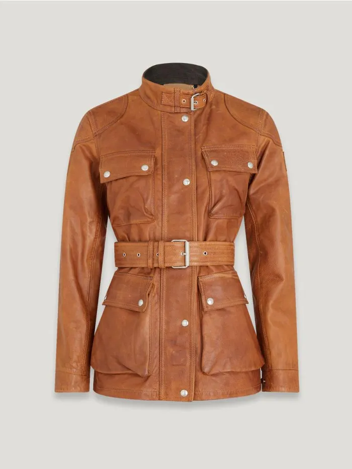 Leather Jackets Women Belstaff Legacy Trialmaster Panther Jacket Cork