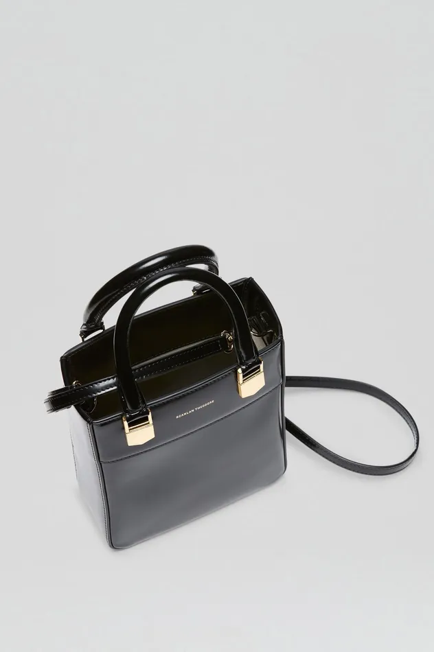 Leather MINI SHOPPER BLACK Scanlan Theodore Women