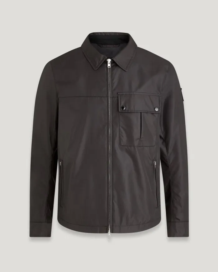 Lightweight Jackets Men Belstaff Drill Overshirt Black