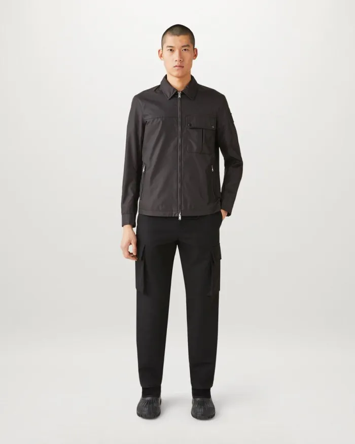 Lightweight Jackets Men Belstaff Drill Overshirt Black