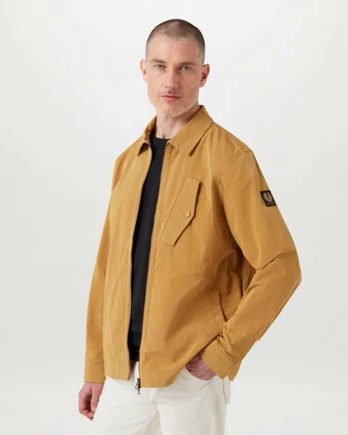 Lightweight Jackets Men Belstaff Hauler Overshirt Glaze Yellow Lightweight Jackets Men Belstaff Hauler Overshirt Glaze Yellow