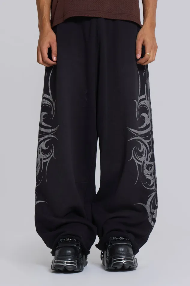 Loungewear Jaded London Men Black Blade Joggers