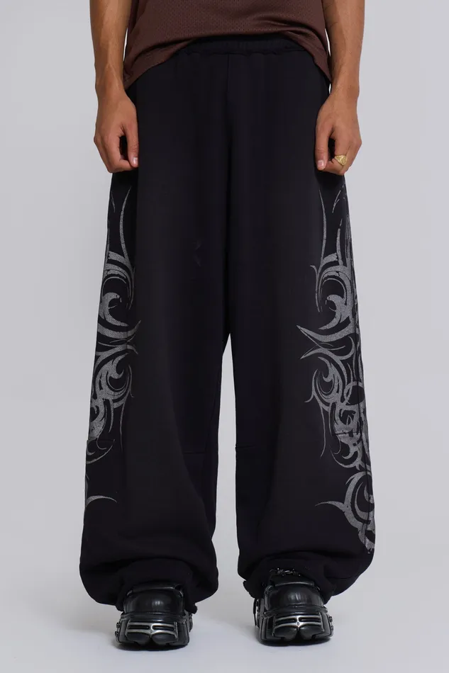 Loungewear Jaded London Men Black Blade Joggers