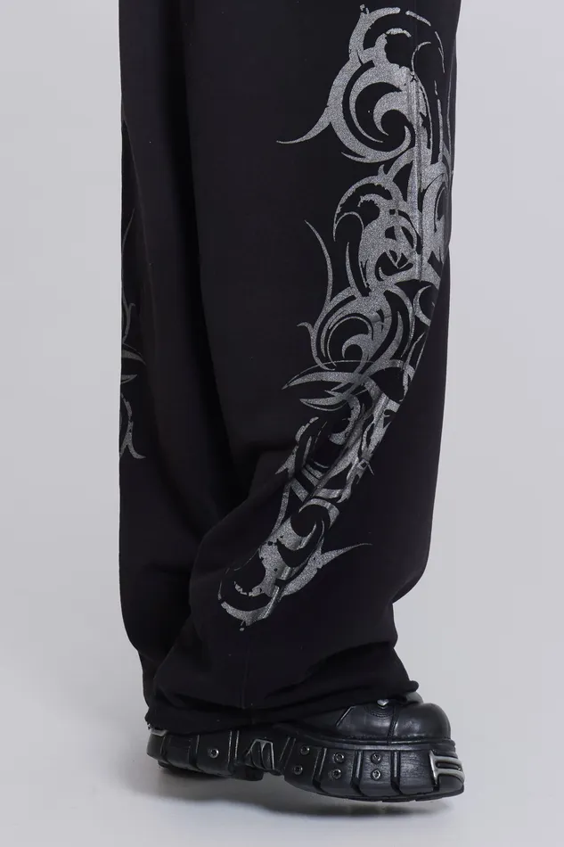 Loungewear Jaded London Men Black Blade Joggers