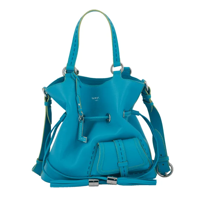 M Bucket Bag Multico Ocean Blue Women Lancel Shoulder Bags