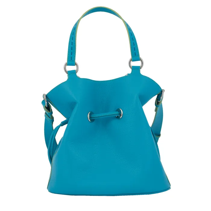 M Bucket Bag Multico Ocean Blue Women Lancel Shoulder Bags