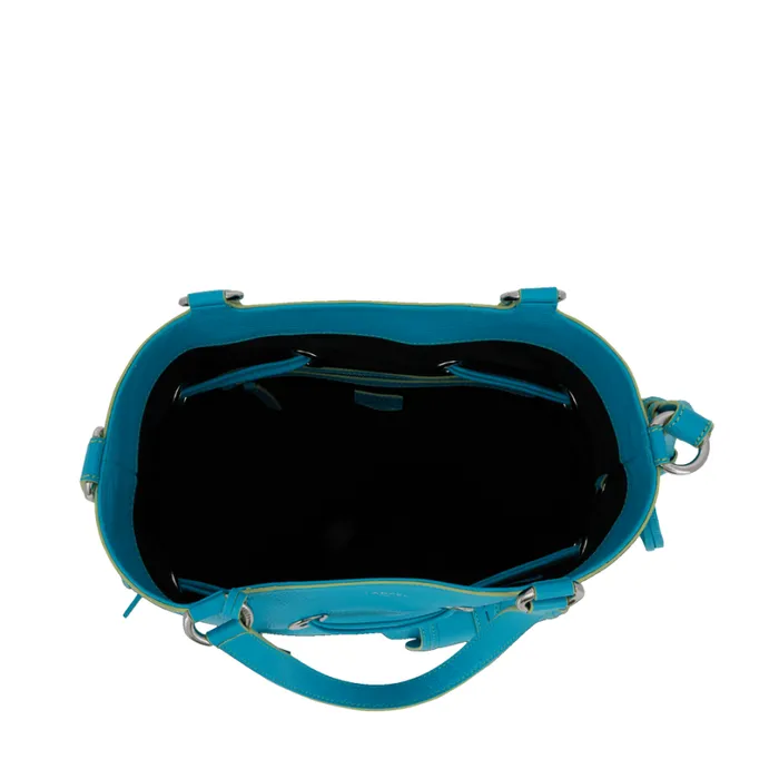 M Bucket Bag Multico Ocean Blue Women Lancel Shoulder Bags