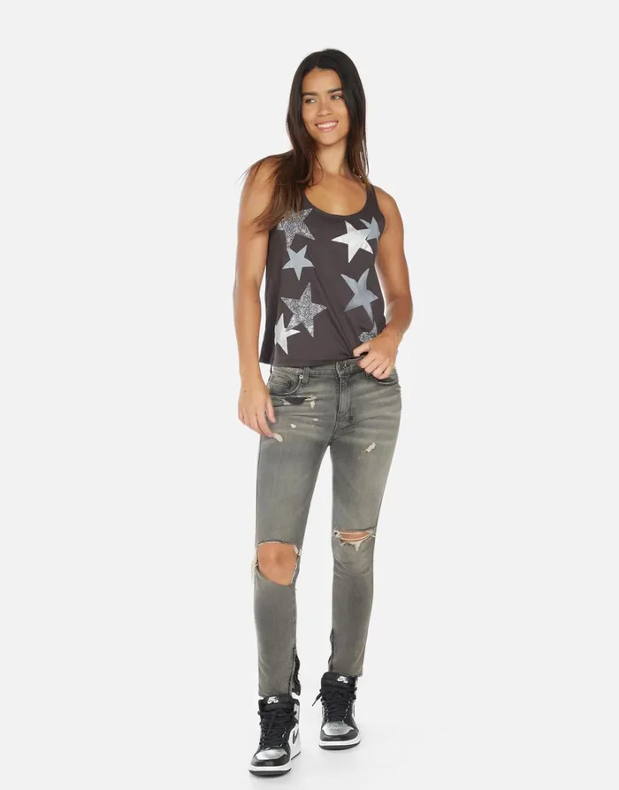 Maisie Crystal Multi Stars Onyx Women039s Lauren Moshi Tanks