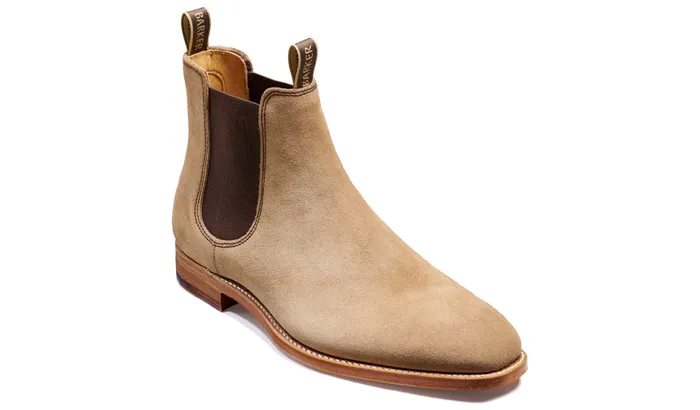 Mansfield 8211 Taupe Suede Men Barker Shoes Mens Boots