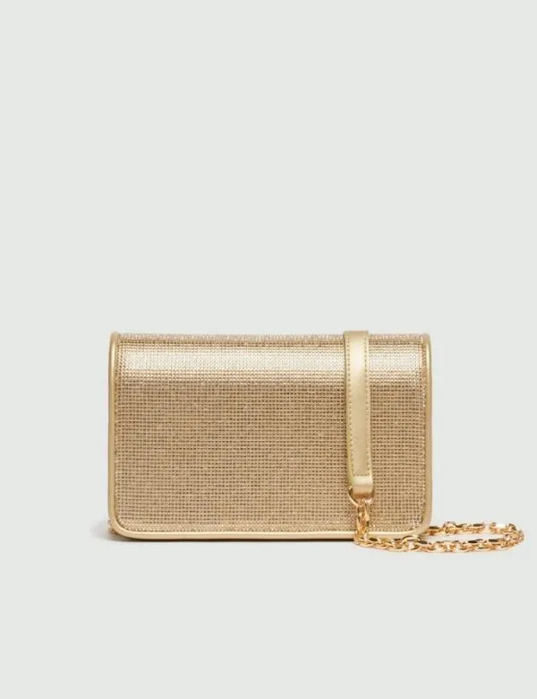 Marella Bags Women Rhinestone Bag Gold