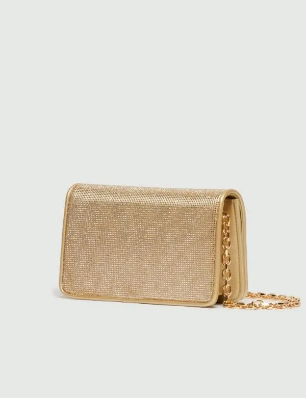 Marella Bags Women Rhinestone Bag Gold