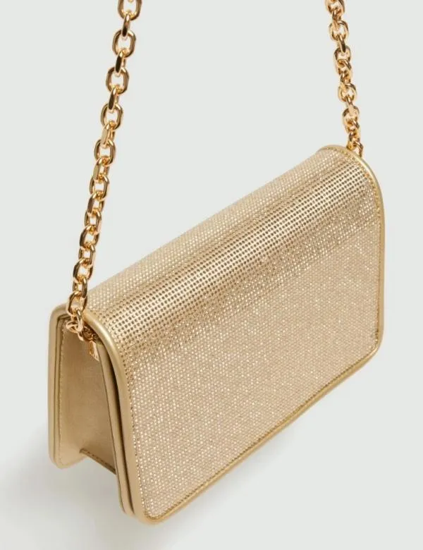 Marella Bags Women Rhinestone Bag Gold