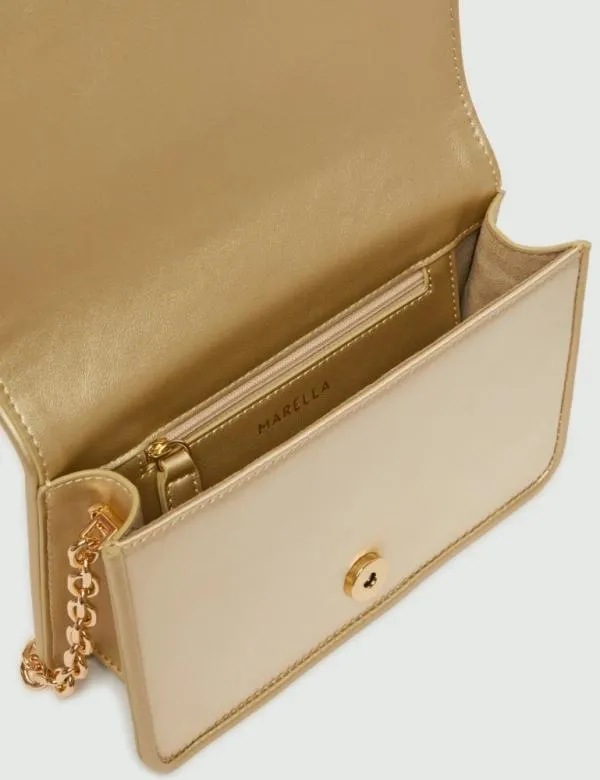 Marella Bags Women Rhinestone Bag Gold