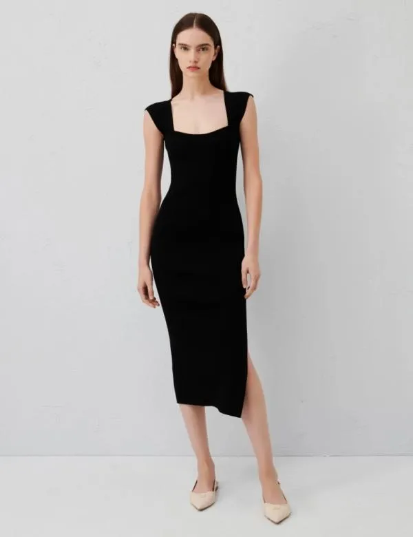 Marella Dresses Women Knit Dress Black