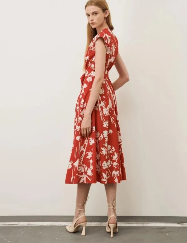 Marella Dresses Women Wrap Dress Red