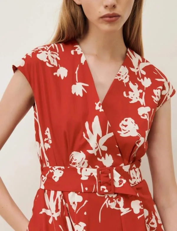 Marella Dresses Women Wrap Dress Red