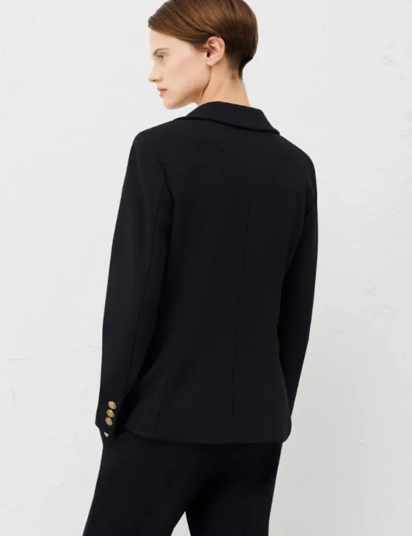 Marella Jackets Women Jersey Blazer Navy